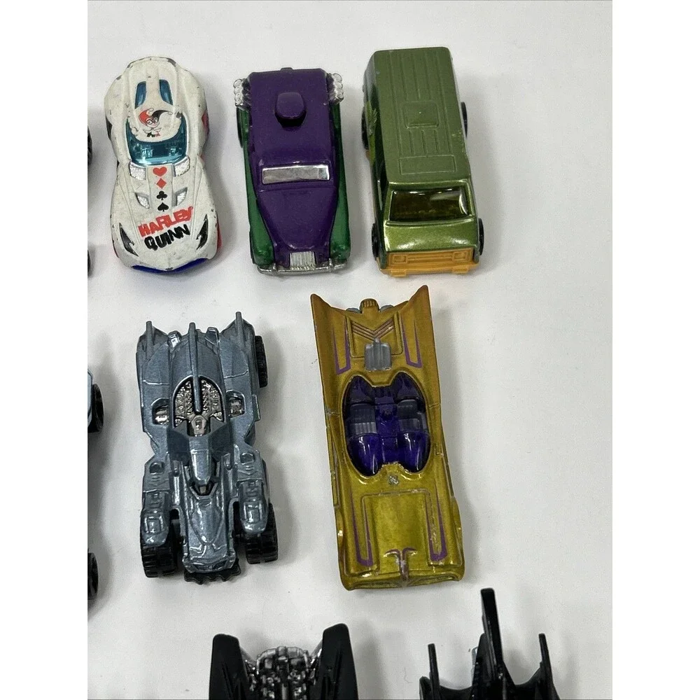Hot Wheels Batman Batmobile Lot Joker Harley Quinn Joker Mr. Freeze Penguin